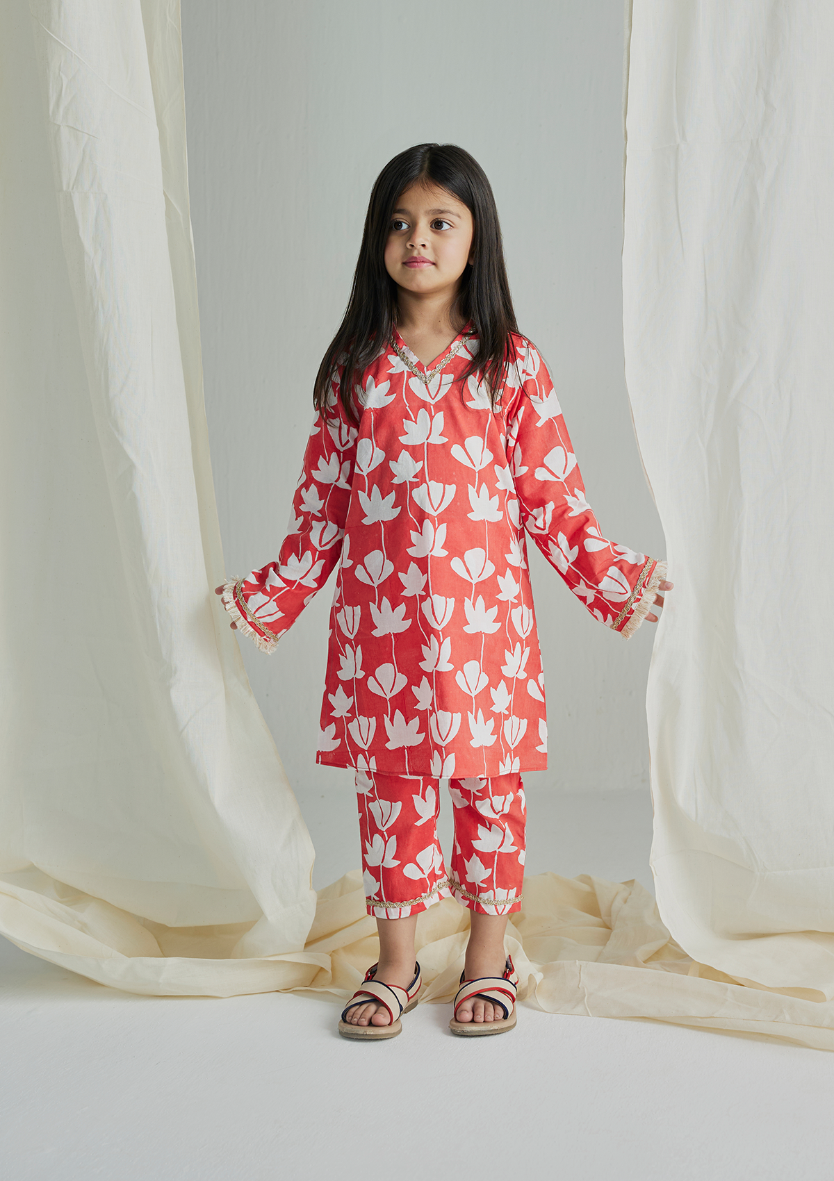 ANGRY BIRD A-LINE KURTA SET (GIRL)