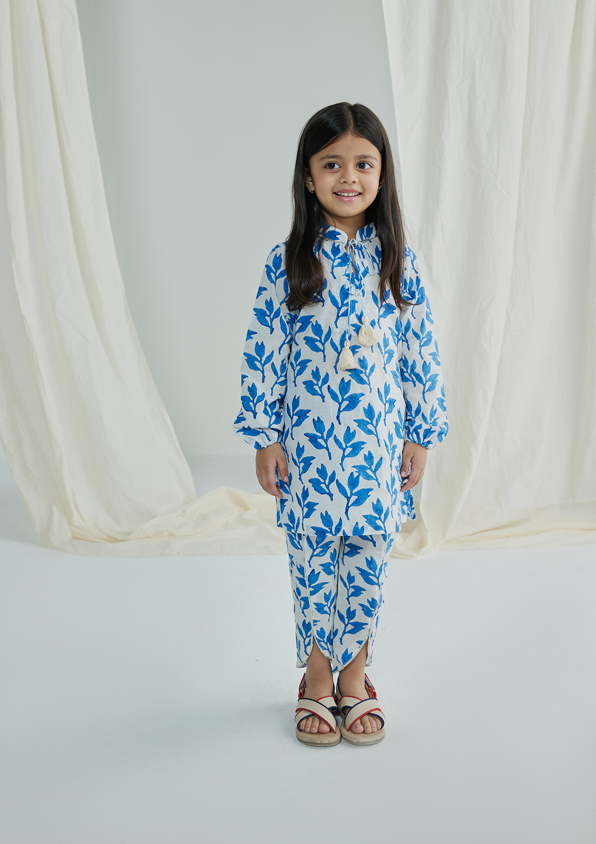 MOR SHORT KURTA WITH TULIP PANT (GIRL)