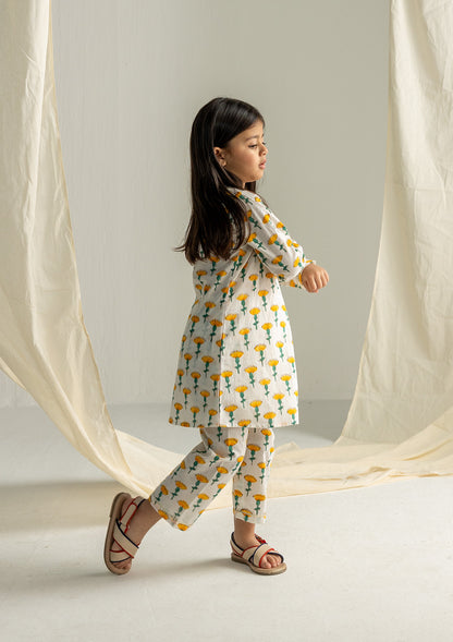 PANKH A-LINE KURTA SET (GIRL)