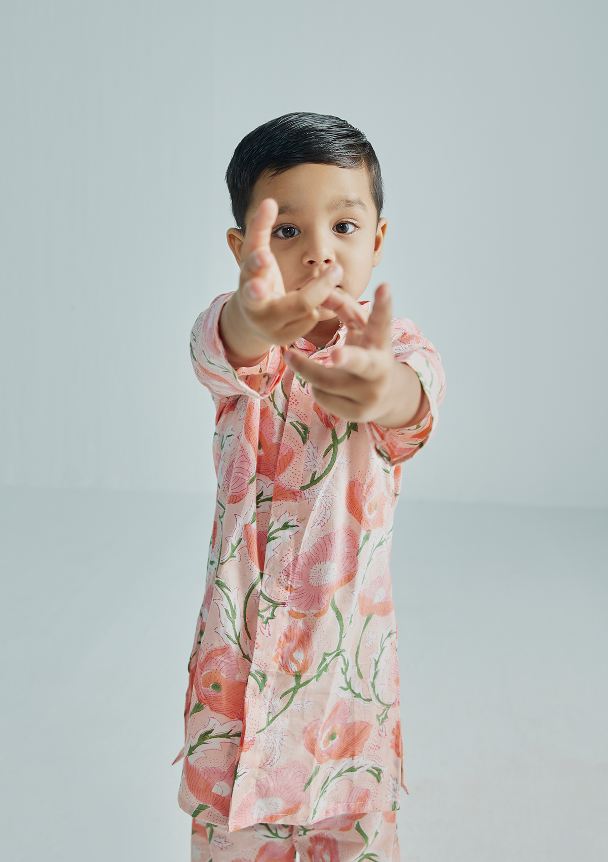 PINK COCKATOO KURTA SET (BOY)