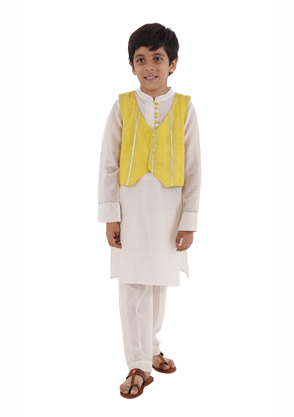 SAFEEDA KURTA SET (BOY)