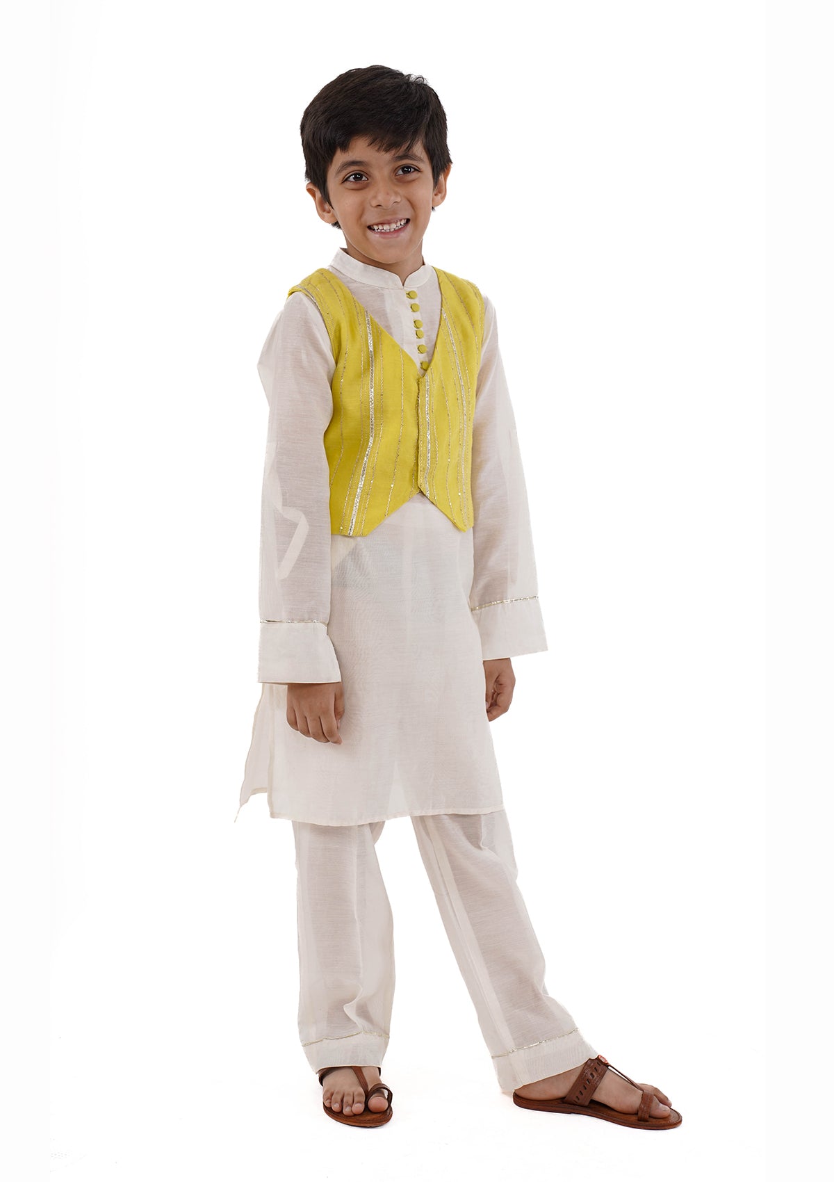 SAFEEDA KURTA SET (BOY)